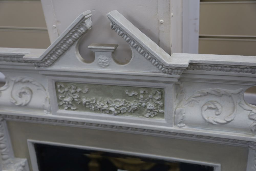 A William Kent style wall mirror, width 72cm height 120cm